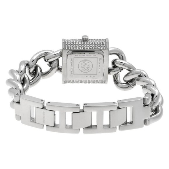 NWT Authentic Michael Kors Mk Chain Lock White Dial Women's Watch - Picture 3 of 3